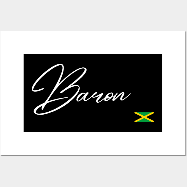 Great Jamaican name gift, Jamaican flag, Jamaican gift Wall Art by johnnie2749